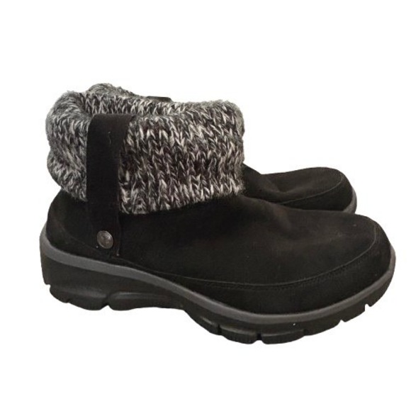 Skechers Shoes - Skechers Easy Going Heightened Ankle‎ Bootie Knit Contrast Memory Foam Size 6.5